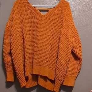 Knitted large sweater